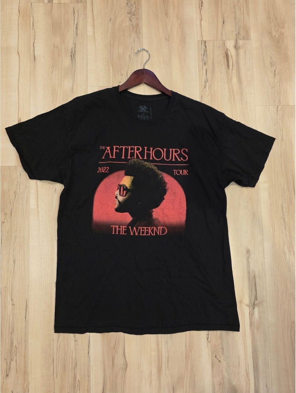 The Weeknd After Hours 2022 Tour Black Graphic T-Shirt Large